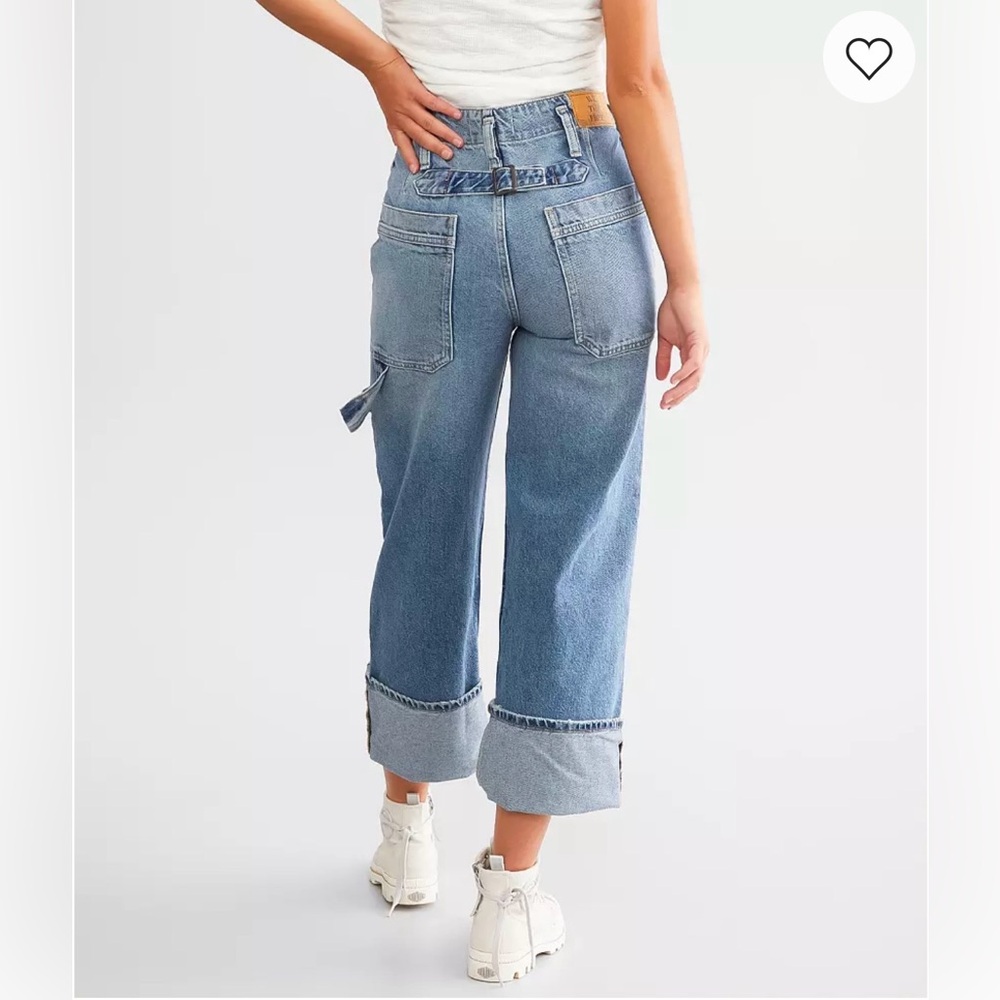 Free People Major Leagues Mid Rise Cuffed Cropped Jean - Picture 3 of 10